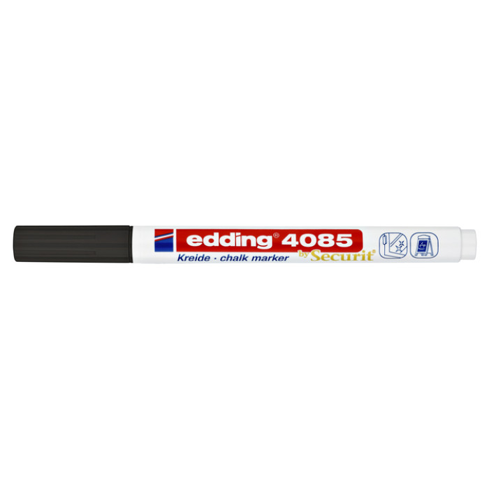 Krijtstift edding 4085 by Securit rond 1-2mm zwart