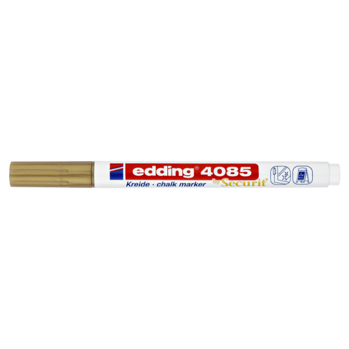 Krijtstift edding 4085 by Securit rond 1-2mm goud