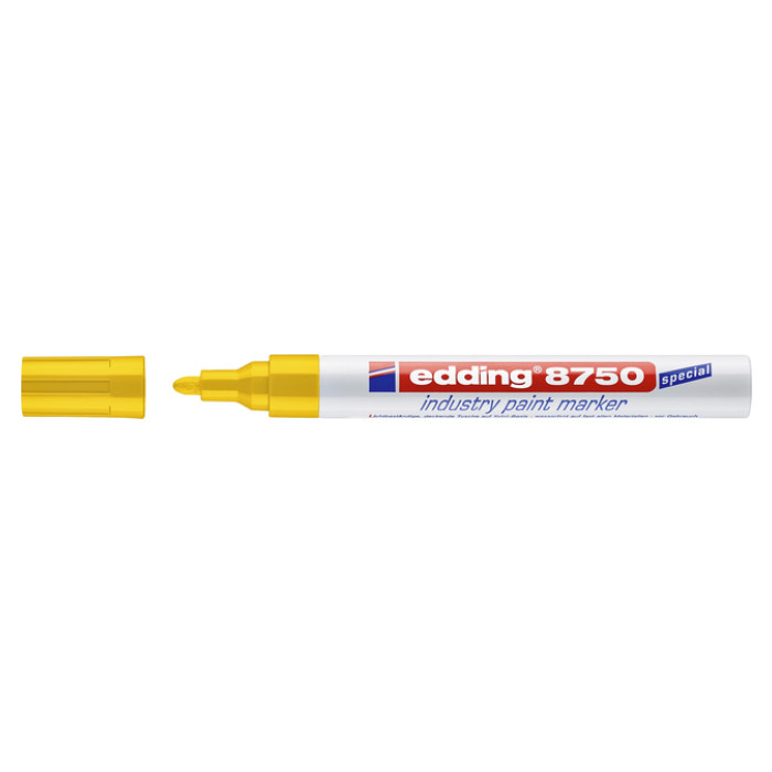 Paintmarker edding 8750 industrie 2-4mm geel