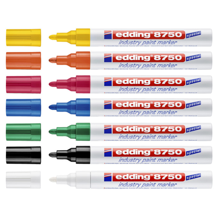 Paintmarker edding 8750 industrie 2-4mm wit