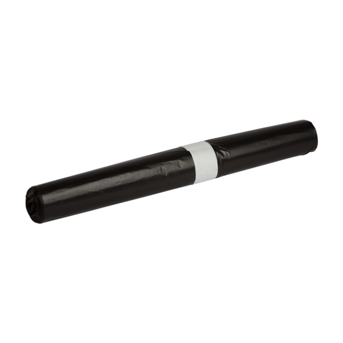 Afvalzak Powersterko HDPE T23 58x100cm 70L zwart rol à 25 stuks