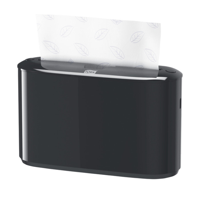 Handdoekdispenser Tork H2 Elevation Xpress countertop zwart 552208