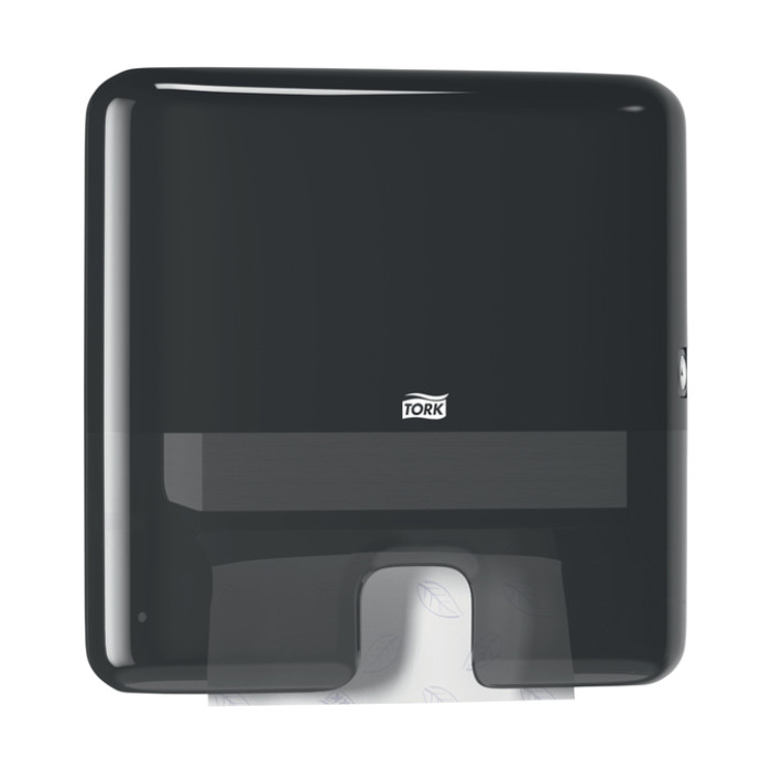 Handdoekdispenser Tork H2 Elevation Xpress klein zwart 552108