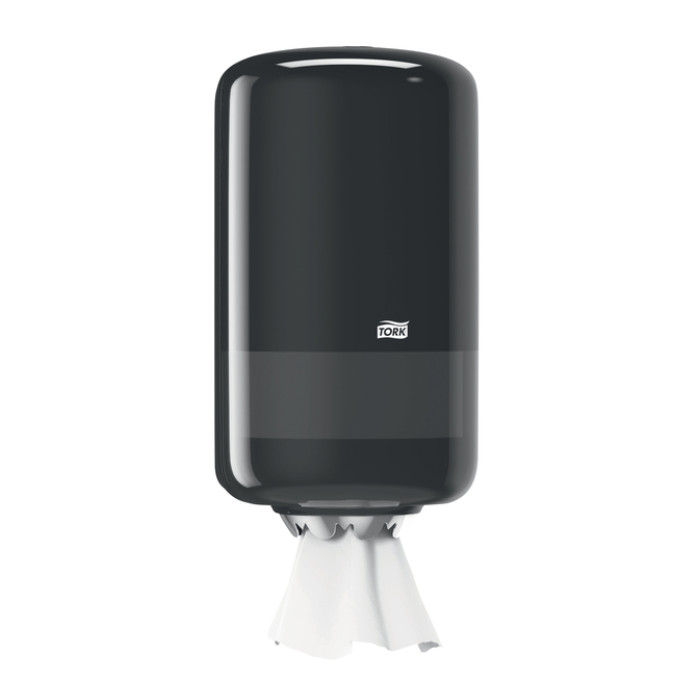 Poetspapierdispenser Tork M1 Elevation klein zwart 558008