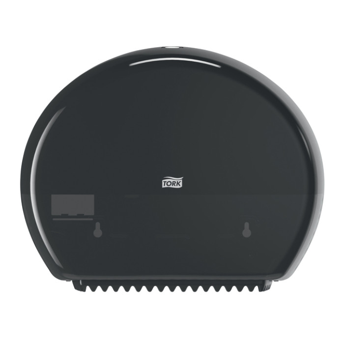 Toiletpapierdispenser Tork T2 Elevation jumbo klein zwart 555008