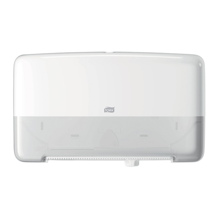 Toiletpapierdispenser Tork T2 Elevation jumbo klein duo wit 555500