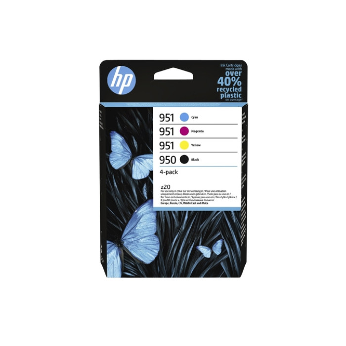 Inktcartridge HP 6ZC65AE 950/951 zwart + 3 kleuren