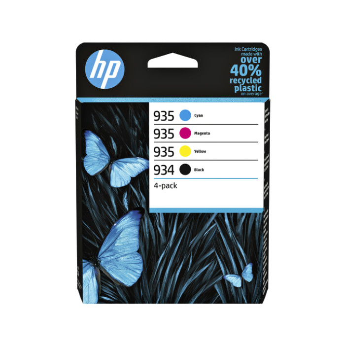 Inktcartridge HP 6ZC72AE 934/935 zwart + 3 kleuren