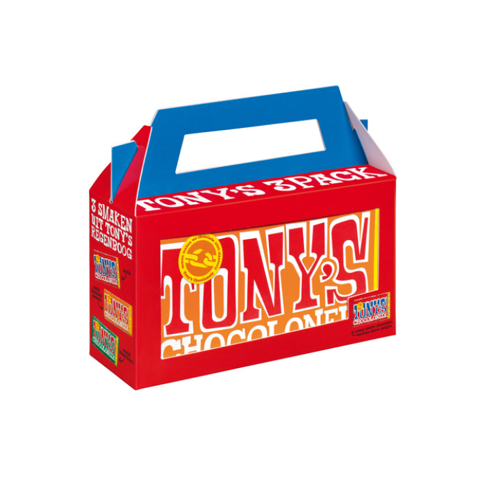 Chocolade Tony's Chocolonely  Rainbowpack Classic 3 repen à 180gr
