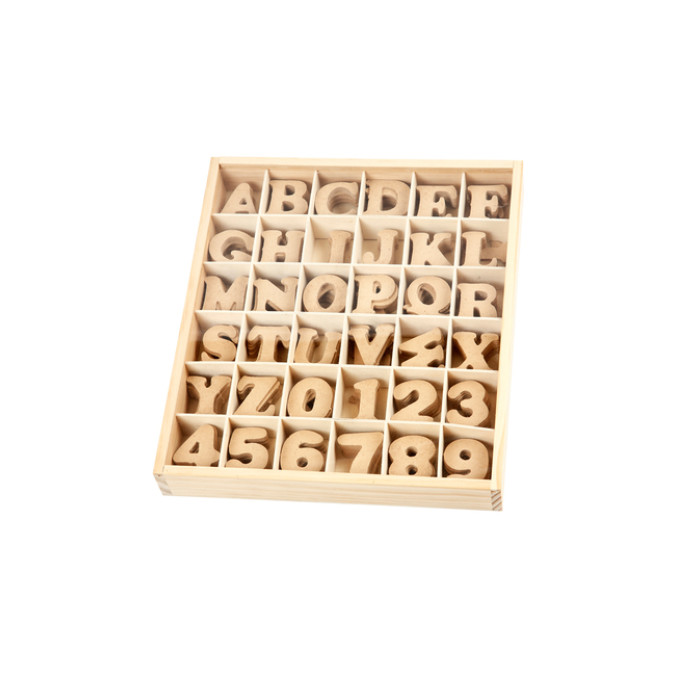 Letters en cijfers Creativ Company 4cm 288 stuks MDF