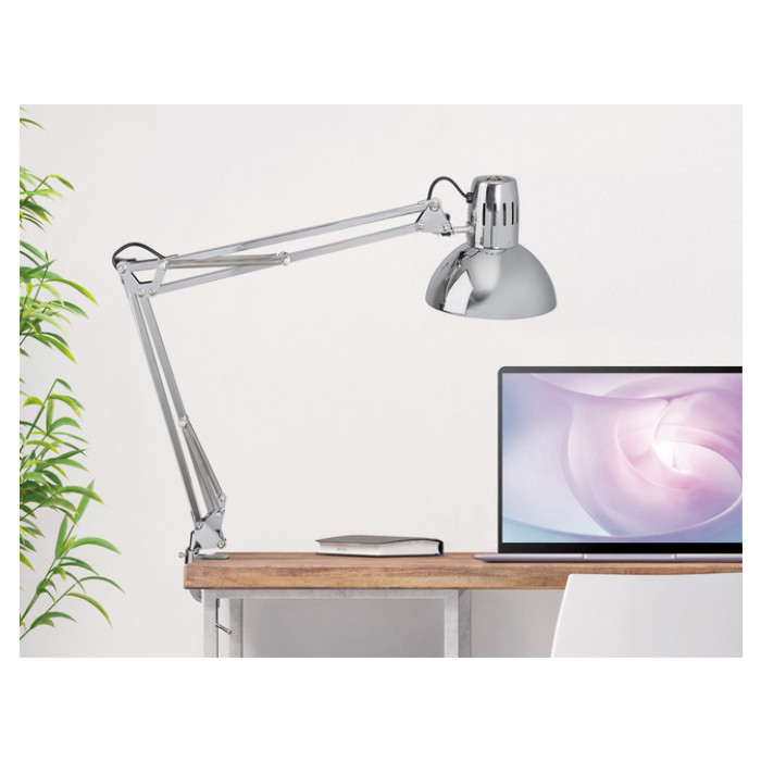 Bureaulamp MAUL Study met tafelklem chroom excl. LED lamp