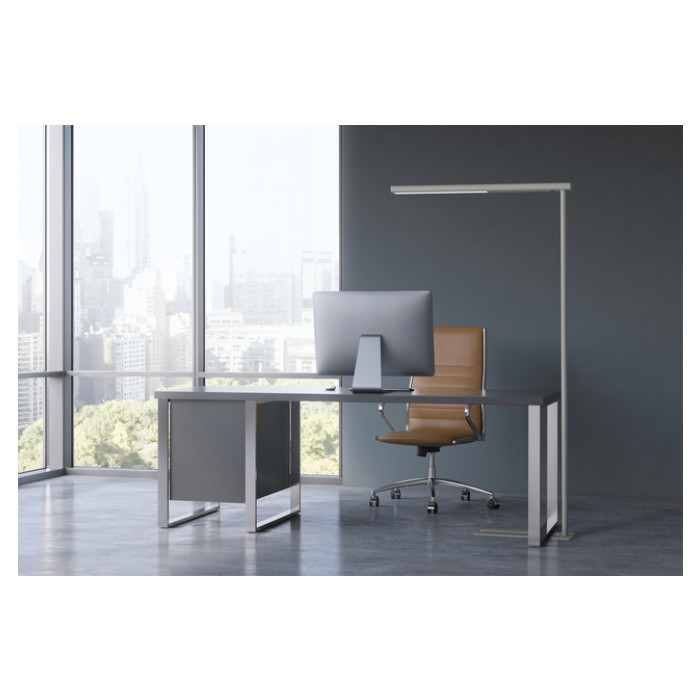 Vloerlamp MAUL Jet LED hoog 195cm aluminium