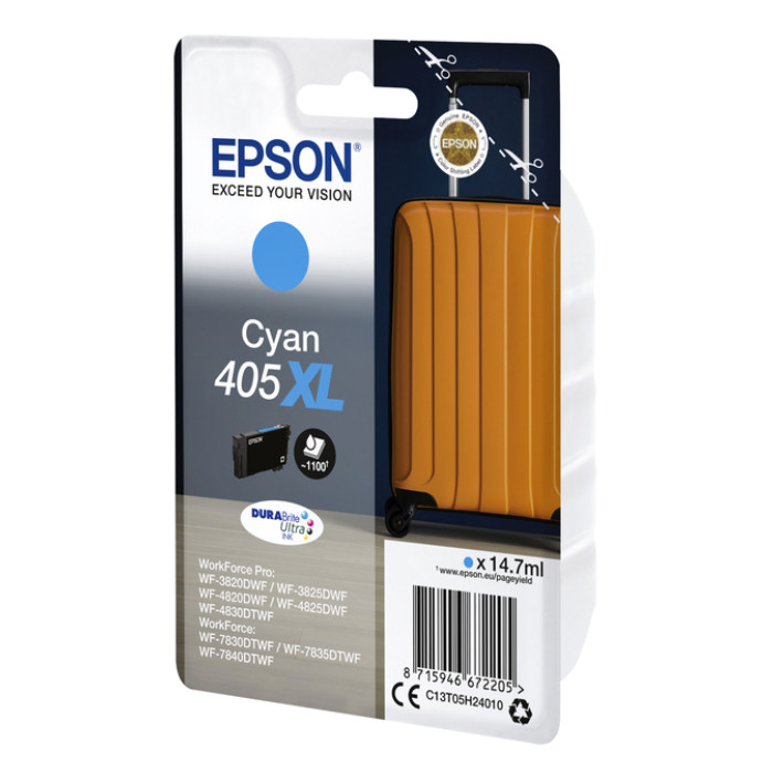 Inktcartridge Epson 405XL T05H24 blauw