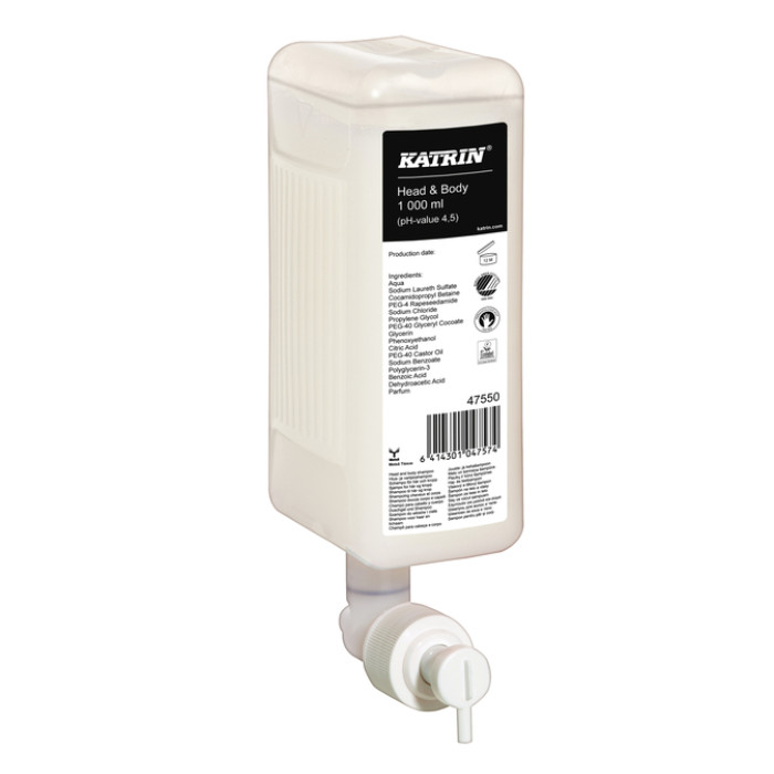 Handzeep Katrin Head & Body vloeibaar 1000ml 47550