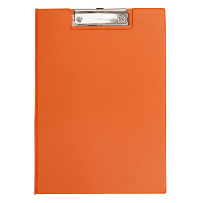 Klembordmap MAUL A4 staand met penlus PVC neon oranje