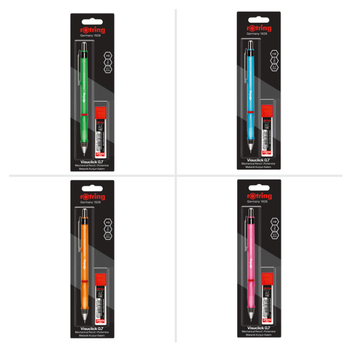 Vulpotlood rOtring Visuclick 2B 0.7mm assorti