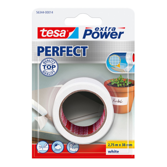 Reparatietape tesa® extra Power Perfect 2.75mx38mm wit