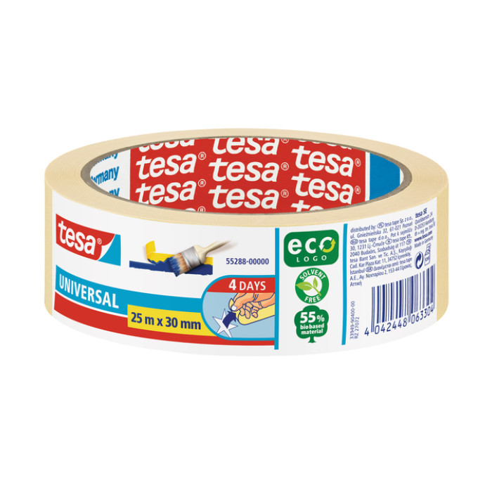 Afplaktape tesa®  Economy 30mmx25m geel