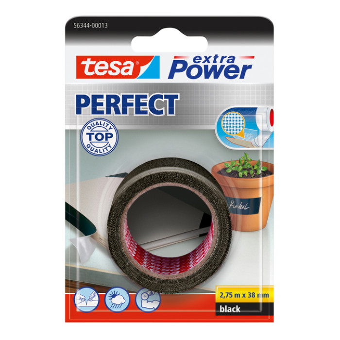 Reparatietape tesa® extra Power Perfect 2.75mx38mm zwart