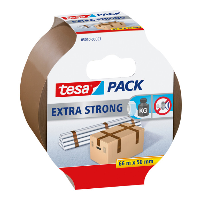 Verpakkingstape tesapack® Extra Strong 66mx50mm bruin
