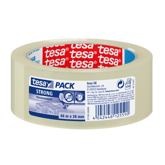 Verpakkingstape tesapack® Strong 66mx38mm transparant