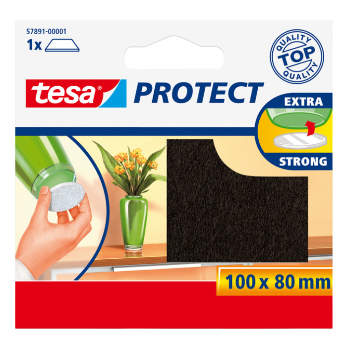 Beschermvilt tesa® Protect anti-kras  80x100mm bruin