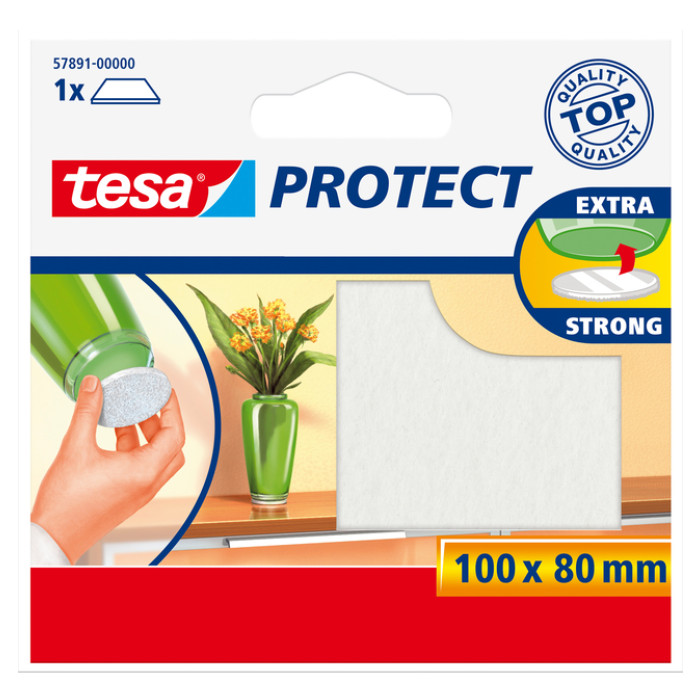 Beschermvilt tesa® Protect anti-kras  80mmx100mm wit