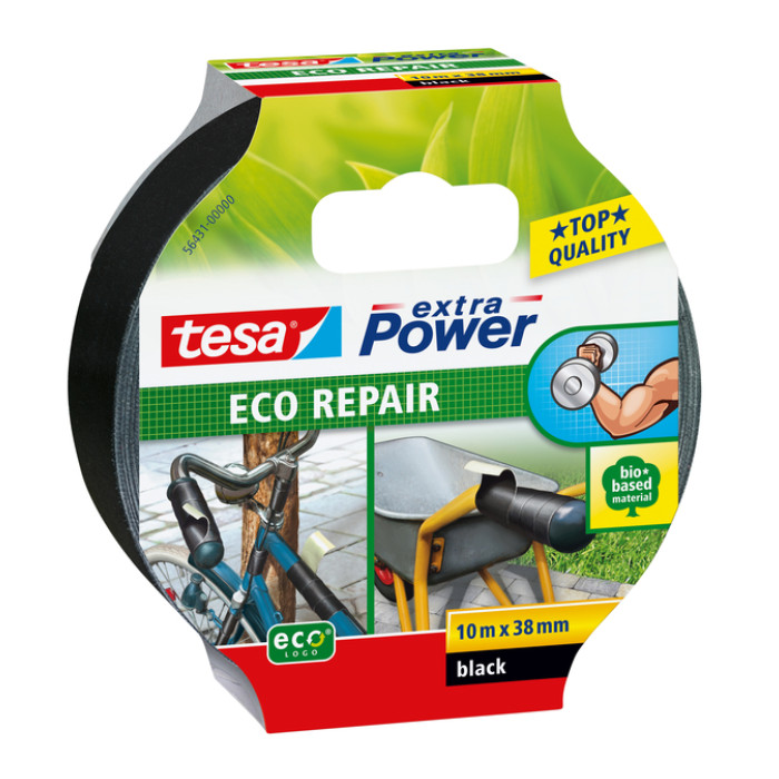 Reparatietape tesa® extra Power ECO 10mx38mm zwart