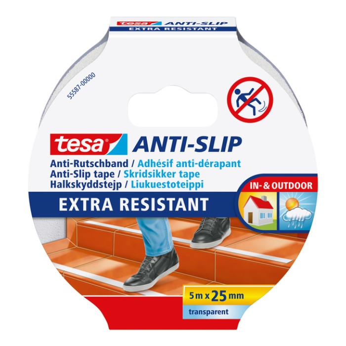 Anti-slip tape tesa® 5mx25mm transparant