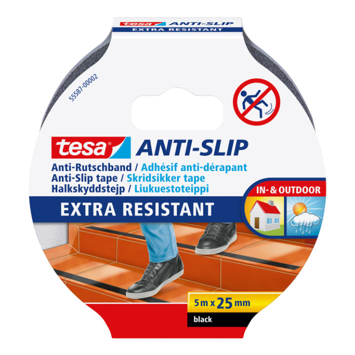 Anti-slip tape tesa® 5mx25mm zwart