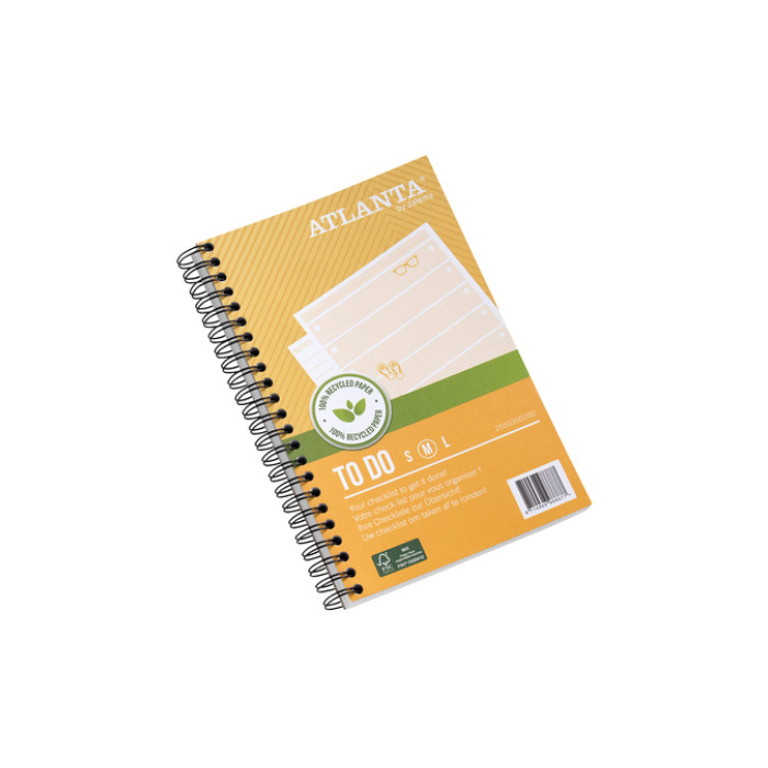 Things to do Djois Atlanta recycled papier Summer 195x125mm 100 vel 70gr geel 2 stuks