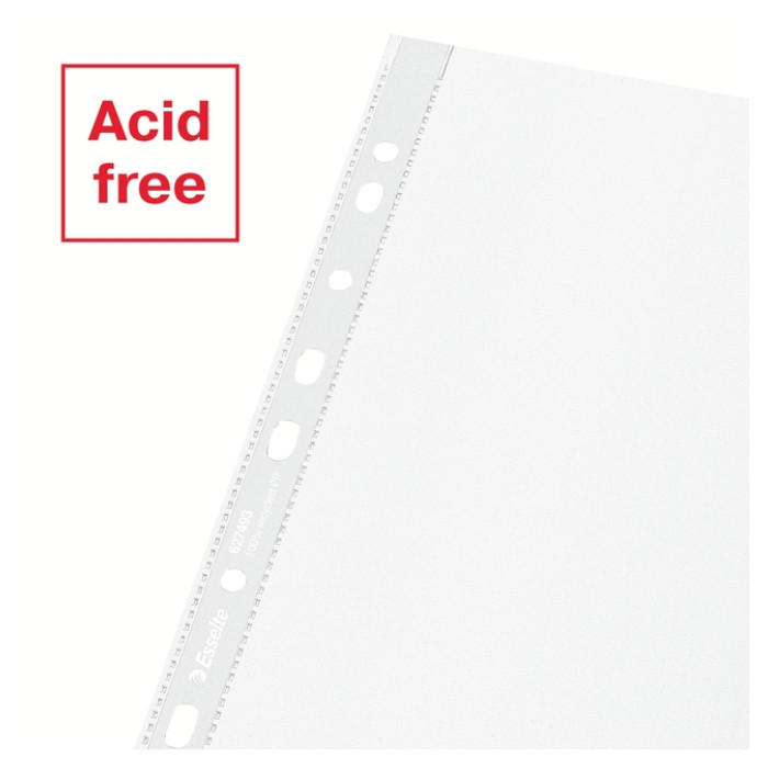 Showtas Esselte recycle PP A4 70µ 11-gaats transparant 100 stuks