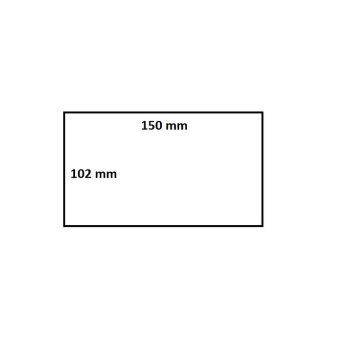 Labeletiket IEZZY Zebra 800740-605 102x150mm 76mm wit permanent 900st