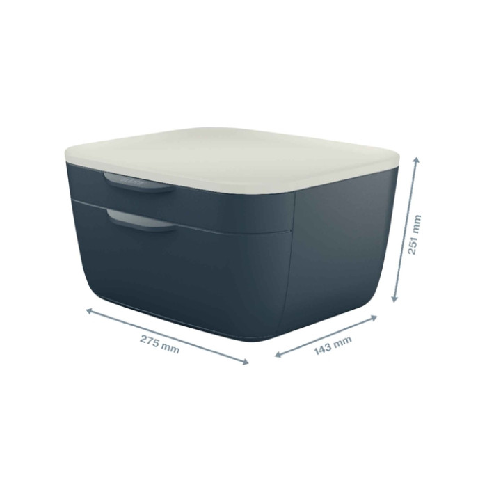 Ladenblok Leitz Cosy 2 laden grijs