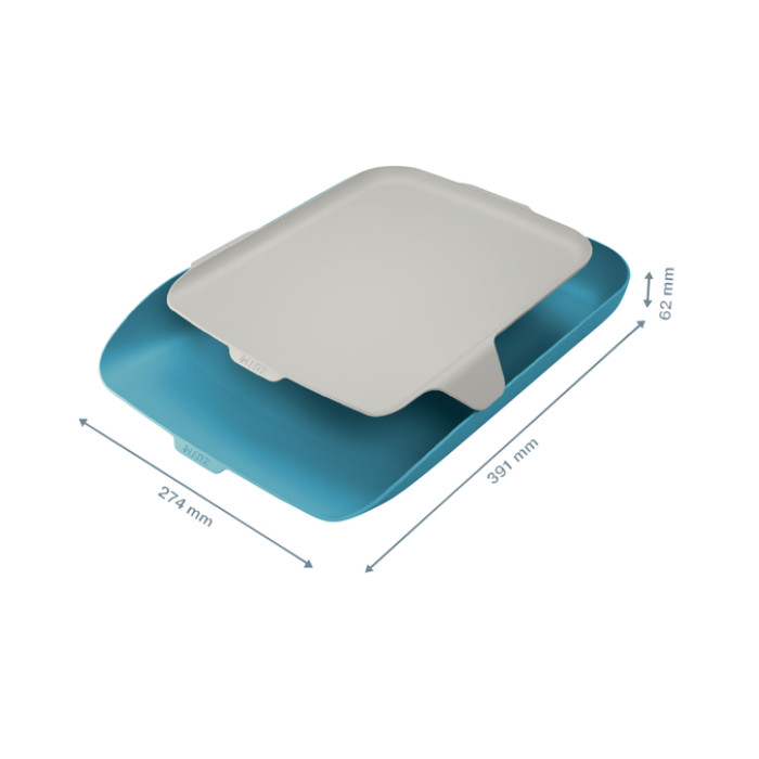 Brievenbak Leitz Cosy met desk organiser blauw