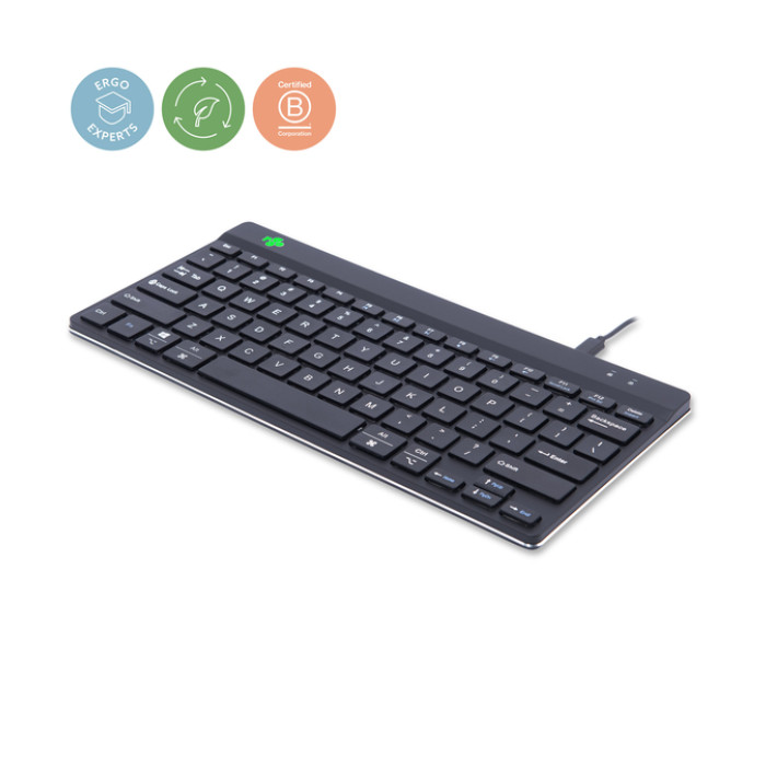 Toetsenbord R-Go Ergonomisch Compact Break QWERTY zwart