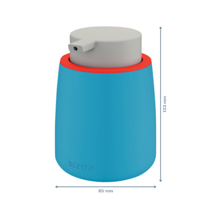 Handzeepdispenser Leitz Cosy voor handzeep 300ml blauw