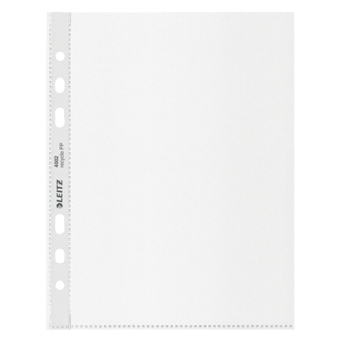 Showtas Leitz Recycle 100µ 6-gaats PP A5 transparant 25 stuks