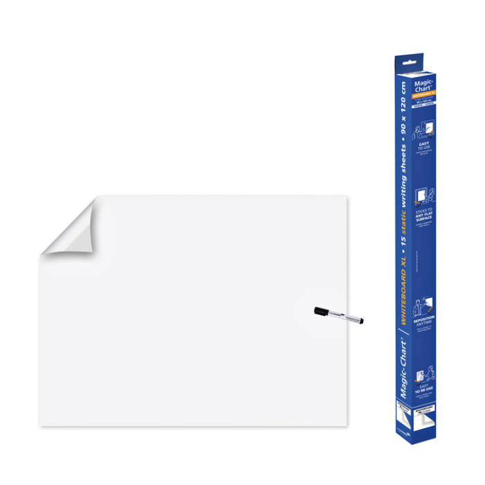 Magic-Chart Legamaster whiteboard XL 90x120cm wit 15 vel