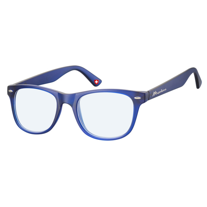 Leesbril Montana +2.50 dpt blue light filter blauw