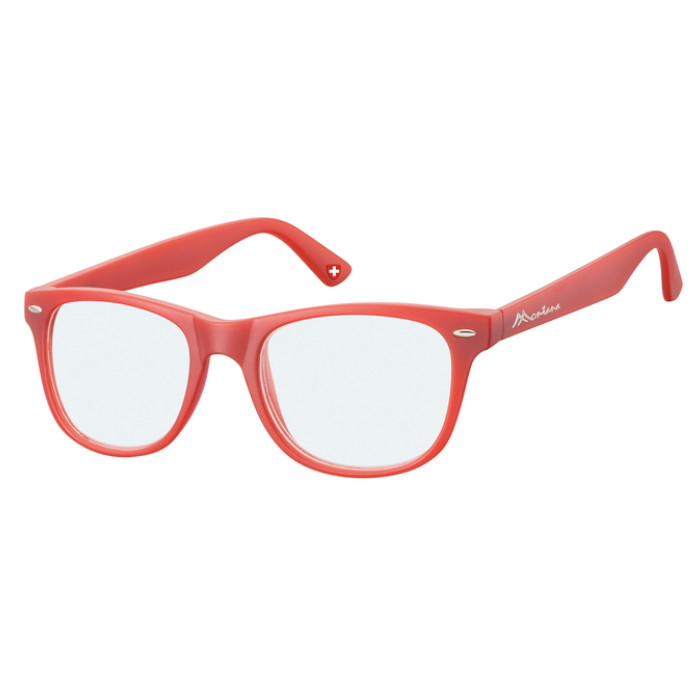 Leesbril Montana +2.00 dtp blue light filter rood