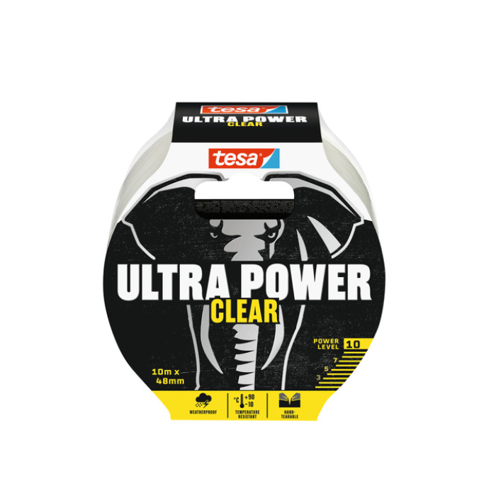 Reparatietape tesa Ultra Power Clear repair 10mx48mm transparant