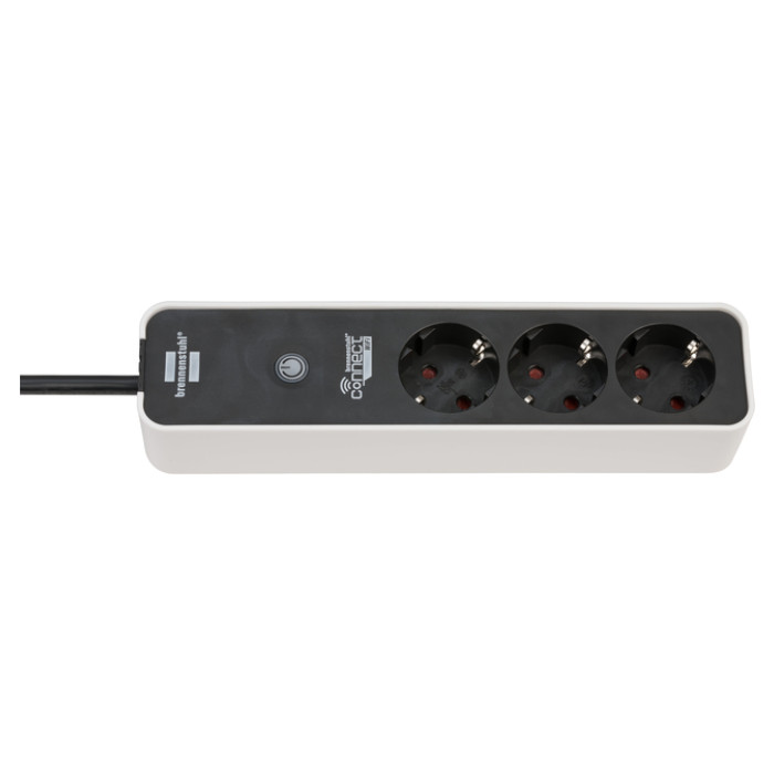 Stekkerdoos Brennenstuhl wifi Connect 3 voudig 1.5 meter zwart/wit