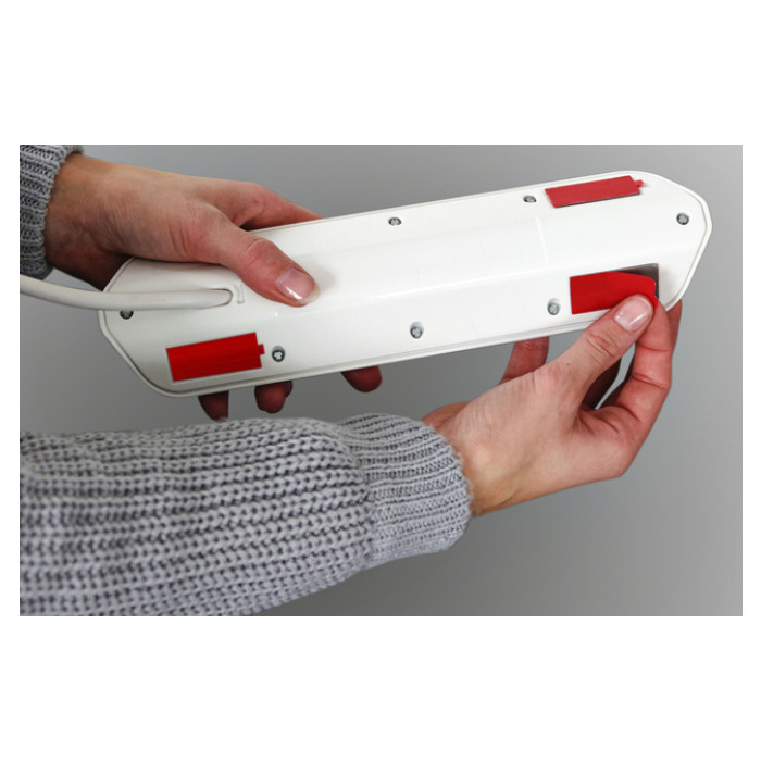 Stekkerdoos Brennenstuhl bureau Estilo 6 voudig inclusief 2 USB 2m meter wit/zilver