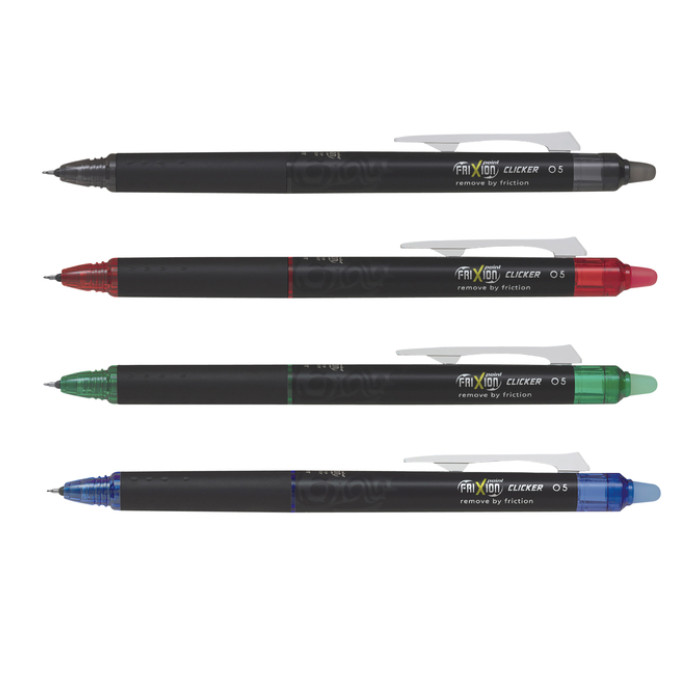Rollerpen PILOT friXion Synergy point clicker fijn zwart
