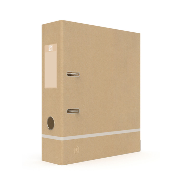 Ordner Oxford Touareg A4 80mm karton naturel/wit