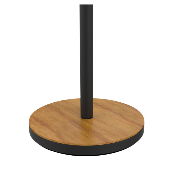 Vloerlamp Unilux Baly led bamboe zwart