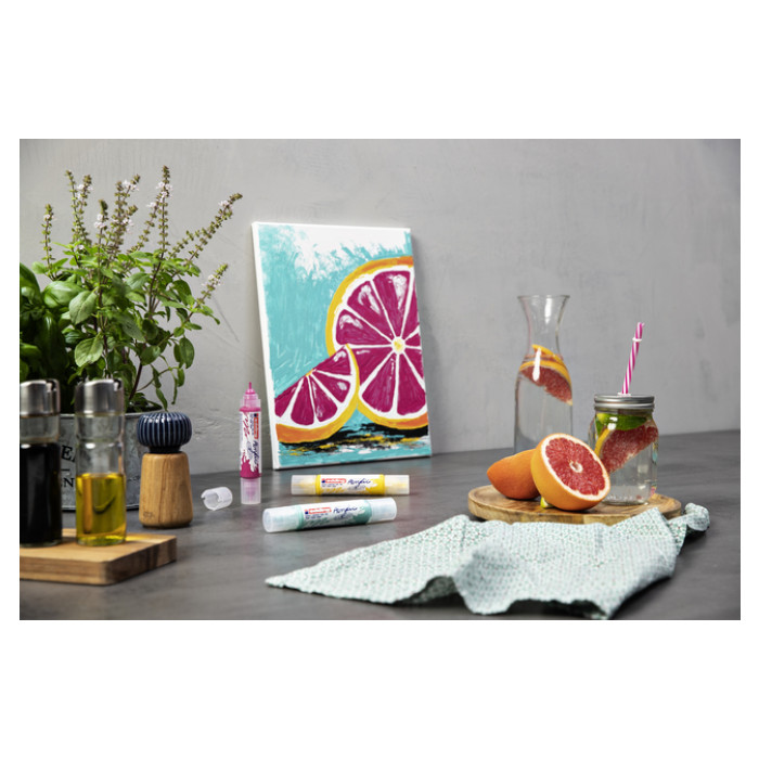 Acrylmarker edding e-5400 3D double liner medium basis assorti 5 stuks
