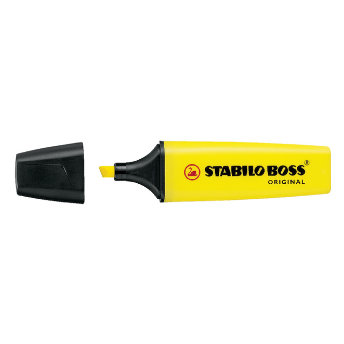 Markeerstift STABILO BOSS Original 70/24 geel blister à 1 stuk