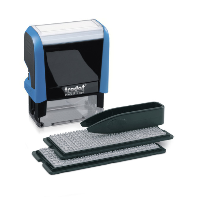 Tekststempel Trodat Printy 4912 Typomatic letterset en pincet